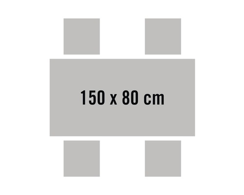 Stůl se čtyřmi židlemi, velikost stolu 150 x 80 cm