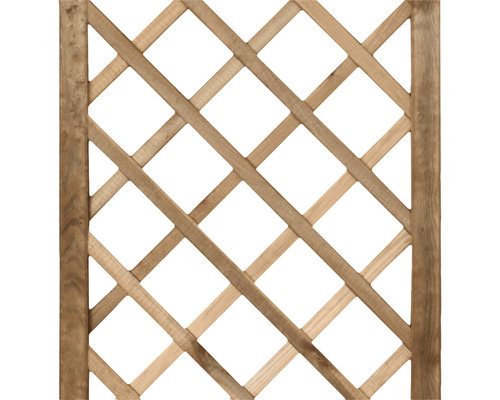 Dřevěná mříž na popínání s čtvercovými otvory