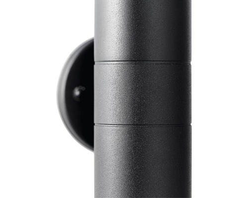 Černé venkovní nástěnné svítidlo