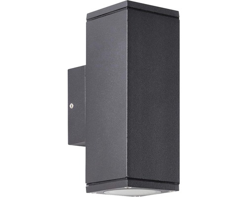 Čtvercové venkovní nástěnné svítidlo z kovu