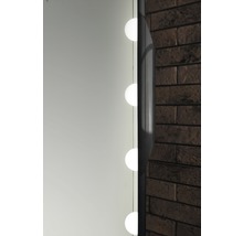 LED světlo nad zrcadlo Focco E27135CI/C0250 Hollywood S3 IP44 2,7W 1113lm černé-thumb-3