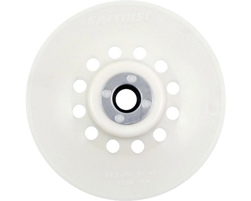 Brusný talíř s otvory a upevněním