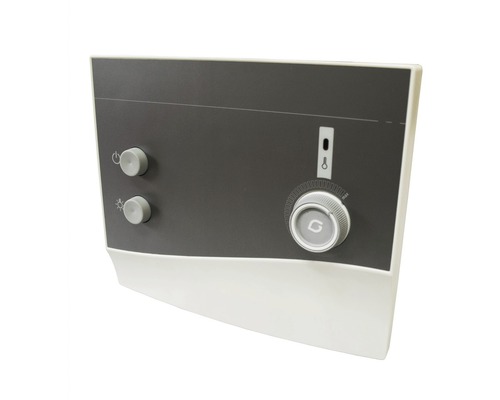 Ovládací panel topného systému s otočnými knoflíky