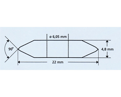 Technický výkres s rozměry produktu