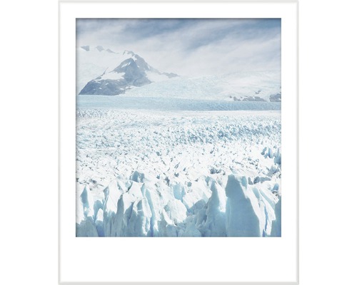 Zarámovaný obraz ledovcové krajiny