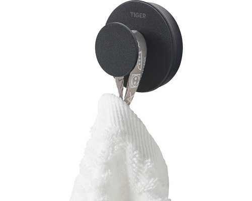 Háčkový držák na ručníky s logem Tiger s ručníkem