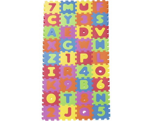 Puzzle ABC + čísla 36-dílné 16x16x1 cm