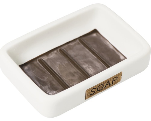 Keramická miska na mýdlo s drážkami