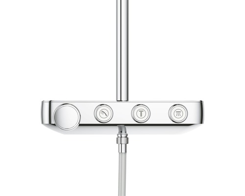 Sprchový panel s termostatem a hlavovou sprchou