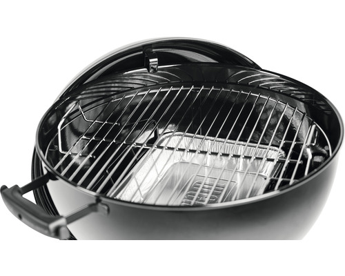 Kulatý gril s grilovacím roštem a odkapávací miskou