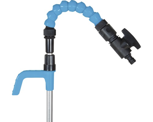 Ohebná vodní hadice s uzavíracím kohoutem pro zahradu