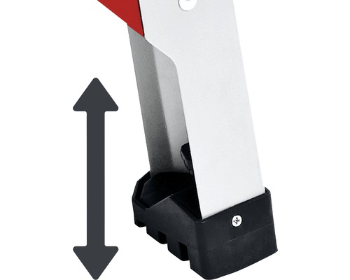 Nastavitelná noha žebříku se šipkou