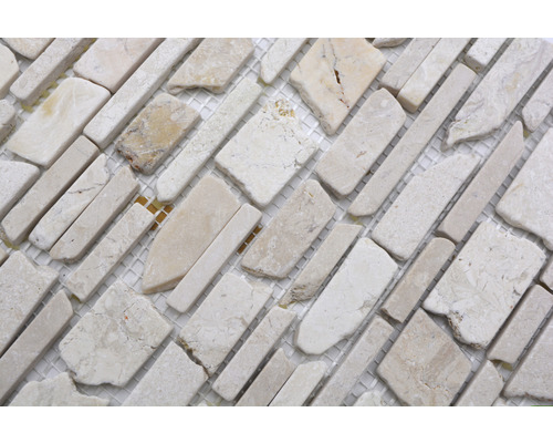 Mozaikové dlaždice z travertinu na síti