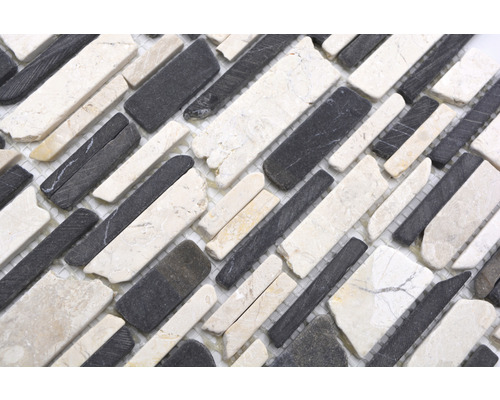 Mozaiková dlaždice z přírodního kamene s podlouhlými kameny