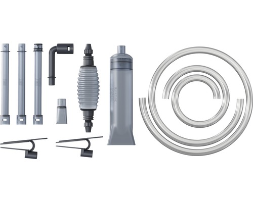 Sada akvarijního příslušenství s filtrem, hadicí a čisticím prostředkem