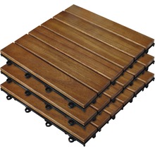 Dřevěná dlaždice Konsta 30 x 30 cm s klick systémem akácie olejovaná-thumb-1