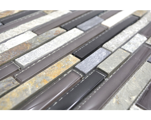 Mozaika ze skla a přírodního kamene