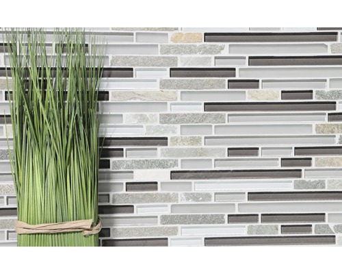 Mozaiková dlaždice se vzhledem skla a kamene a dekorace