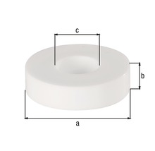 Distanční podložka 5 mm, bílá, 20 ks-thumb-1