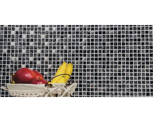 Mozaiková stěna s košíkem ovoce