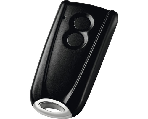 Ruční vysílač pro garážová vrata se dvěma tlačítky a klíčenkou