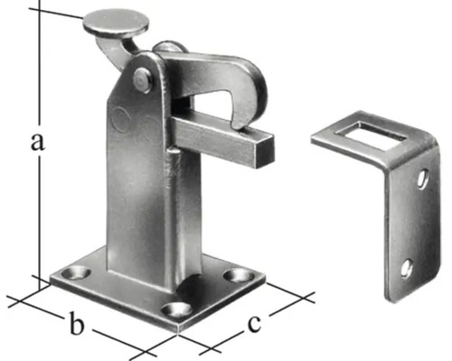 Kovový dveřní doraz s úhelníkem pro montáž