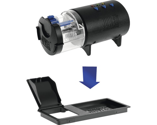 Juwel automatické krmítko s bateriemi a dávkovací pomůckou pro krmivo pro akvarijní ryby