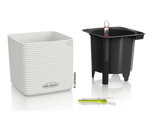Květináč Lechuza Cube Cottage se zavlažovacím systémem