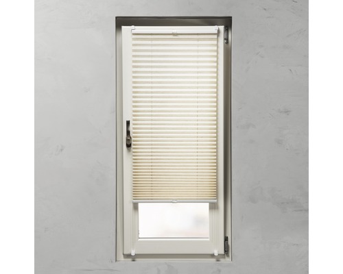Okno s plisovanou roletou pro regulaci světla