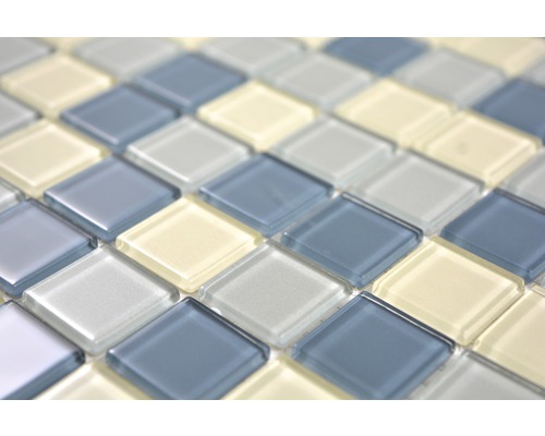 Skleněná mozaiková dlaždice, čtvercová