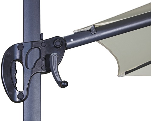 Detail klikového mechanismu pro slunečník