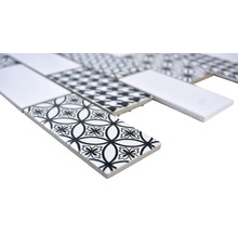 Keramická mozaika Misto bílá/černá lesklá 28,3x29,1 cm-thumb-1