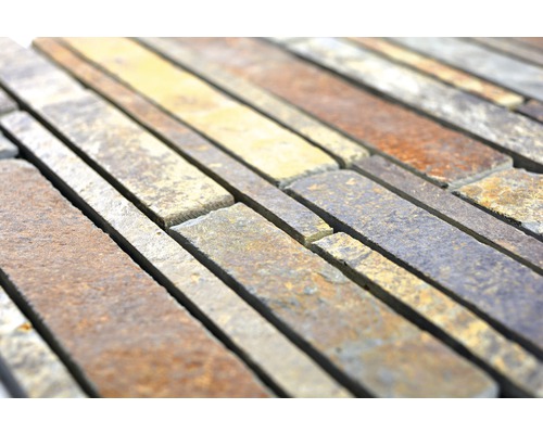 Detailní pohled na obkladové panely z přírodního kamene