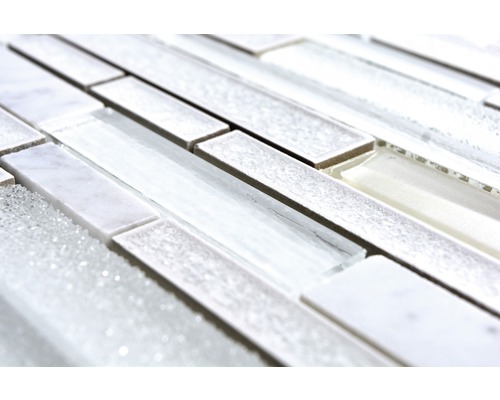 Mozaiková dlaždice ze skla a přírodního kamene