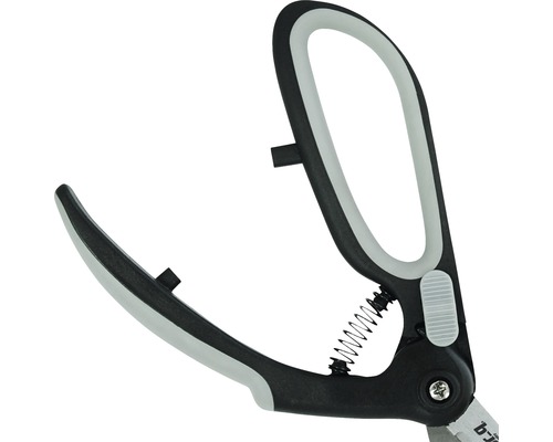 Zahradní nůžky s otevírací pružinou a aretací