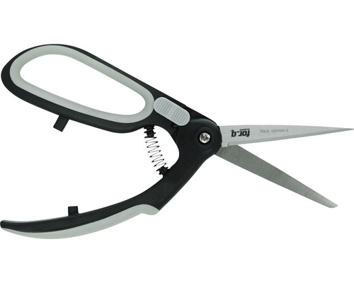 Zahradní nůžky s nerezovými čepelemi a pružinovým mechanismem