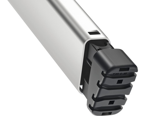 Hliníkový profil s černou koncovkou