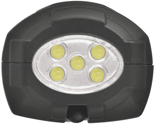 Černé pracovní světlo s pěti LED diodami