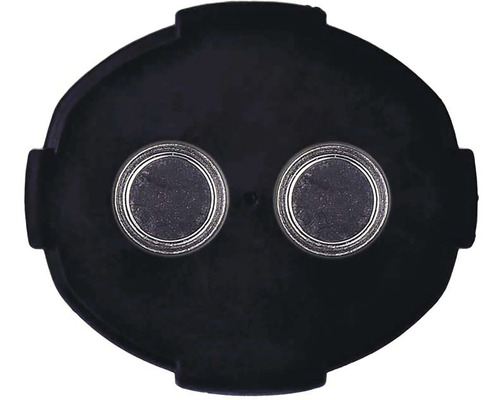 Kulatý černý magnetický držák se dvěma magnety