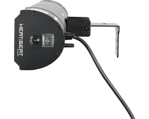 Infrazářič s držákem, vypínačem a resetovacím tlačítkem