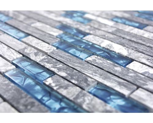 Mozaiková dlaždice z kamene a skla