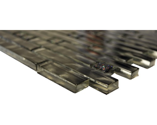 Skleněná mozaiková dlaždice v horizontálním formátu