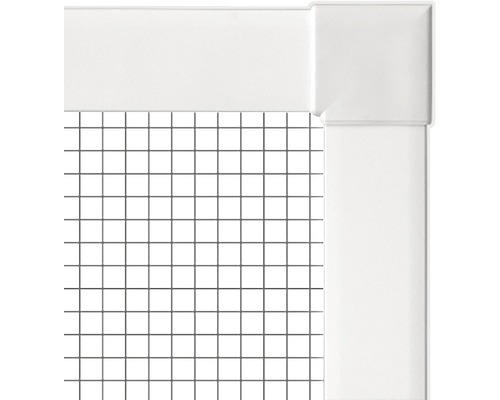 Dekorativní deska s mřížkovým vzorem a bílým rámem