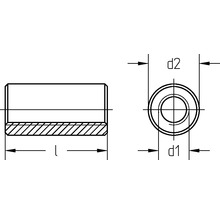 Spojovací matice kulatá M20x50 mm galvanicky pozinkovaná, 25 kusů