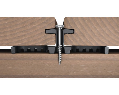 Terasa s vrutem a upevňovací sponou