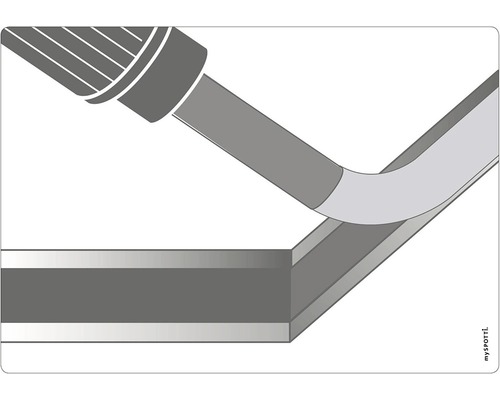 Aplikace těsnicí pásky v rohu