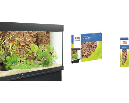 Akvárium s kamenným pozadím a obaly pozadí Juwel Aquarium Stone Clay