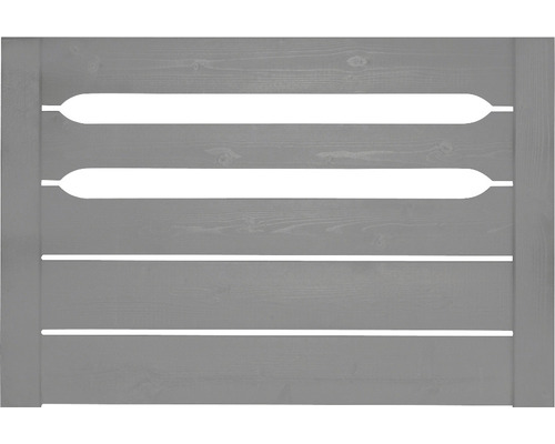 Šedý dřevěný plot s vodorovnými štěrbinami