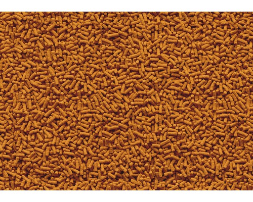 Detailní záběr granulí krmiva pro ryby