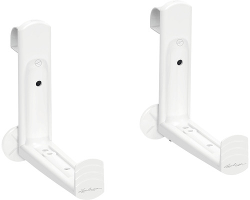 Dva bílé nástěnné držáky Lechuza